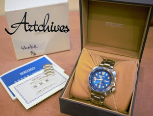 SEIKO PROSPEX GREAT WHITE SHARK KANJI DATE MEN WATCH (LIMITED MODEL) SBDY031