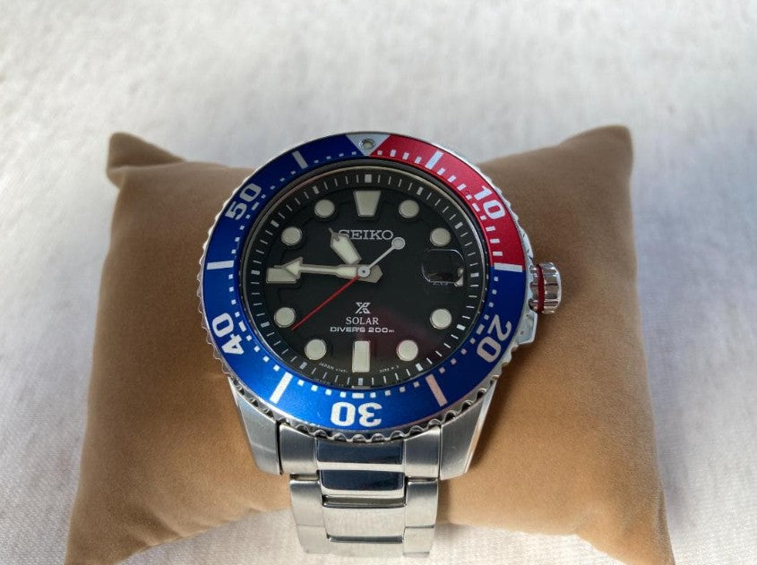 SEIKO PROSPEX DIVER SOLAR DIVER PEPSI MEN WATCH (DISCONTINUED) SBDJ047