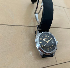 SEIKO PROSPEX ALPINIST MECHANICAL AUTOMATIC BLACK LEATHER BELT MEN WATCH (DISCONTINUED) SBDC135