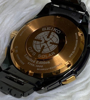 SEIKO ASTRON GPS SOLAR TITANIUM MEN WATCH (3000 LIMITED) SBXB019