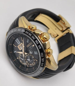 SEIKO ASTRON GPS SOLAR BIG DATE BLACK DIAL BLACK MEN WATCH (DISCONTINUED) SBXB153
