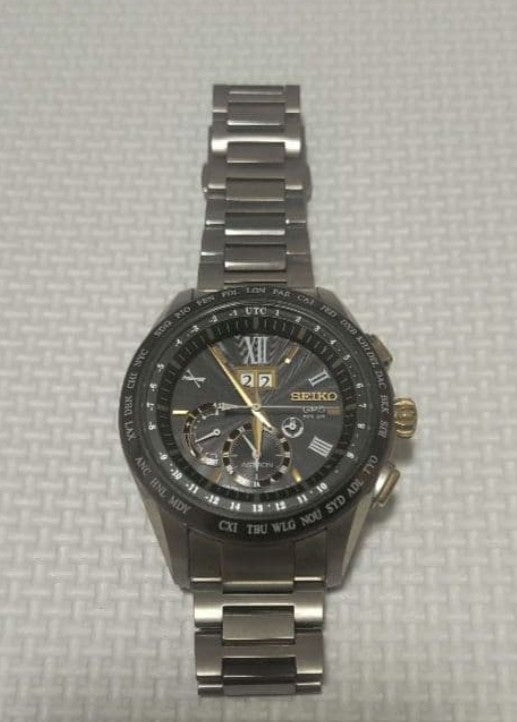 SEIKO ASTRON BIG-DATE TITANIUM MODEL SILVER MEN WATCH (DISCONTINUED) SBXB139