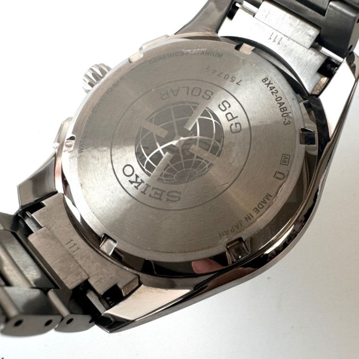 SEIKO ASTRON BIG-DATE TITANIUM MODEL SILVER MEN WATCH (DISCONTINUED) SBXB137