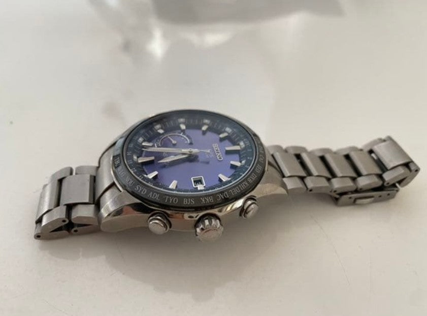 SEIKO ASTRON GPS SOLAR SILVER MEN WATCH (DISCONTINUED) SBXB109