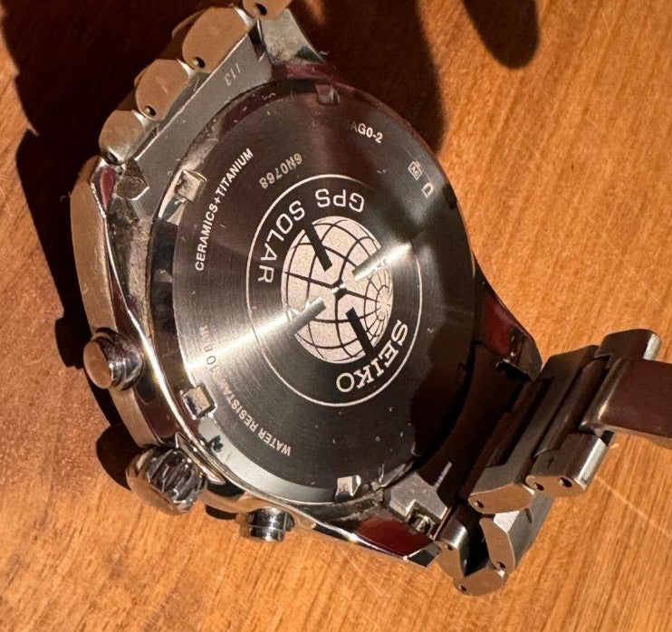 SEIKO ASTRON GPS SOLAR SILVER MEN WATCH (DISCONTINUED) SBXB109