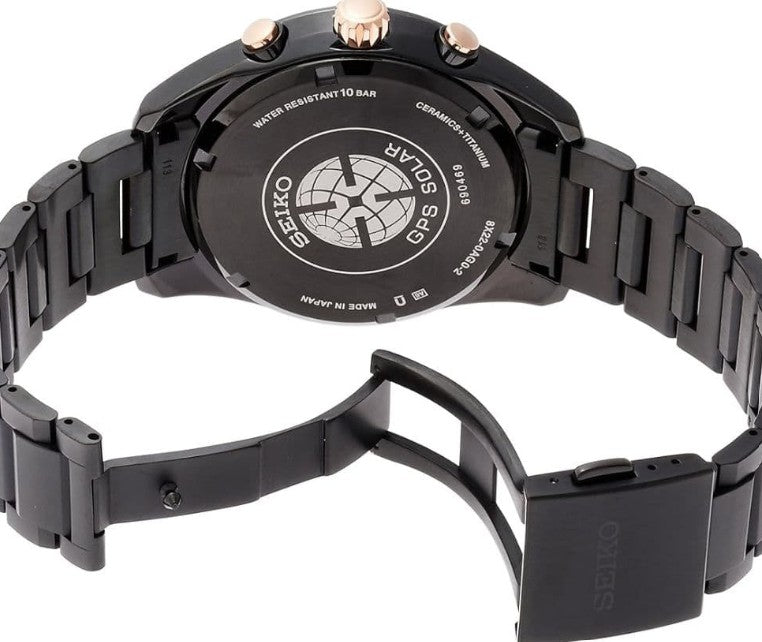 SEIKO ASTRON GPS SOLAR BLACK MEN WATCH (DISCONTINUED) SBXB113
