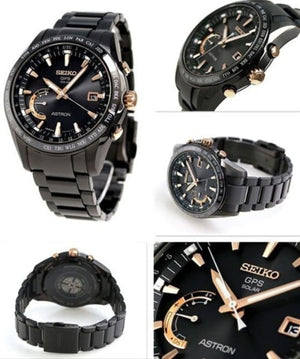 SEIKO ASTRON GPS SOLAR BLACK MEN WATCH (DISCONTINUED) SBXB113