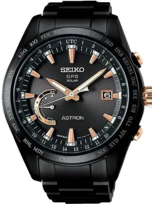 SEIKO ASTRON GPS SOLAR BLACK MEN WATCH (DISCONTINUED) SBXB113