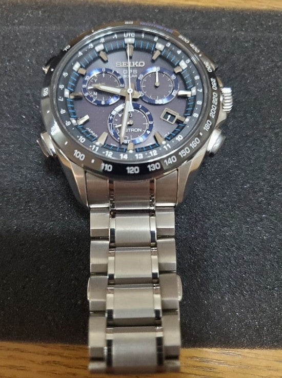 SEIKO ASTRON  GPS SOLAR CHRONOGRAPH SILVER MEN WATCH (DISCONTINUED) SBXB099