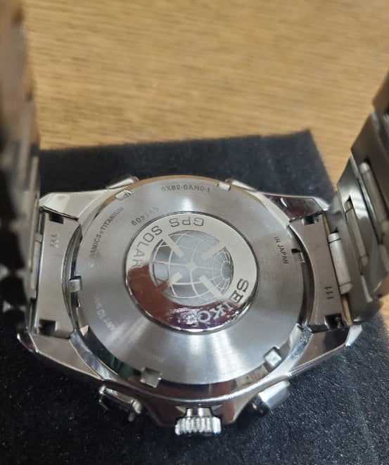 SEIKO ASTRON  GPS SOLAR CHRONOGRAPH SILVER MEN WATCH (DISCONTINUED) SBXB099