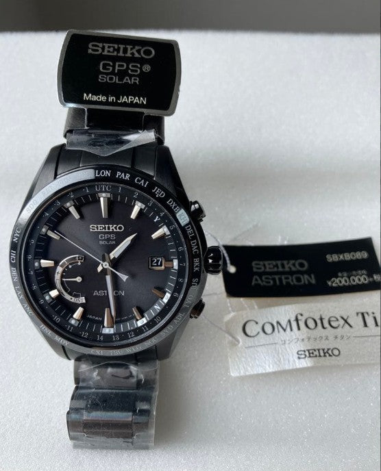 SEIKO ASTRON GPS SOLAR WORLD TIME MEN WATCH (DISCONTINUED) SBXB089