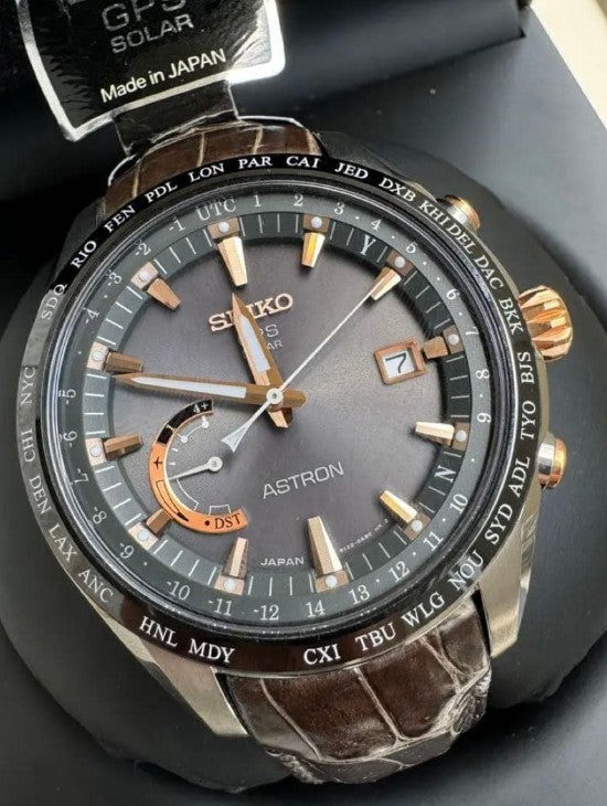 SEIKO ASTRON GPS SOLAR WORLD TIME MEN WATCH (DISCONTINUED) SBXB095