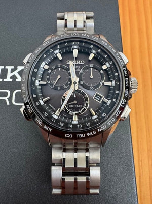 SEIKO ASTRON GPS SOLAR CHRONOGRAPH SAPPHIRE GLASS TITANIUM MEN WATCH (DISCONTINUED) SBXB003
