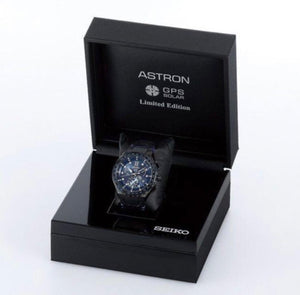 SEIKO ASTRON GPS SOLAR EXECUTIVE LINE DIAMONDS BLUE MEN WATCH (500 LIMITED) SBXB157