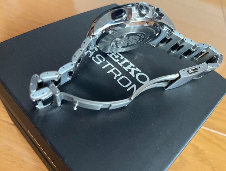 SEIKO ASTRON GPS SOLAR DUAL TIME SILVER MEN WATCH (DISCONTINUED) SBXB041