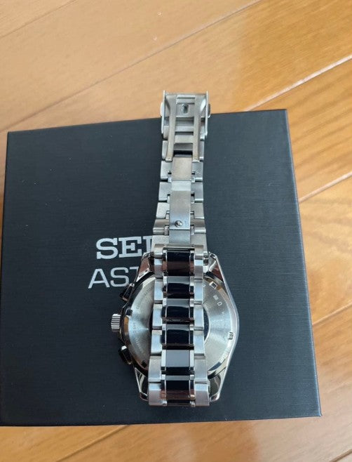 SEIKO ASTRON GPS SOLAR DUAL TIME SILVER MEN WATCH (DISCONTINUED) SBXB041