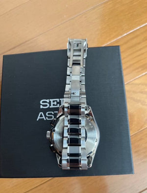 SEIKO ASTRON GPS SOLAR DUAL TIME SILVER MEN WATCH (DISCONTINUED) SBXB041