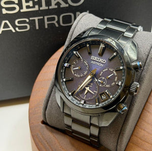 SEIKO ASTRON GPS SOLAR ALL BLACK MEN WATCH (DISCONTINUED) SBXC077