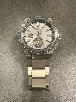 SEIKO ASTRON NEXTER SOLAR RADIO SILVER & GREY MEN WATCH (500 LIMITED) SBXY043