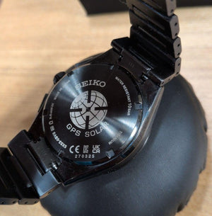 SEIKO ASTRON NEXTER NOVA TITANIUM GPS SOLAR RADIO WAVE BLACK & BLUE MEN WATCH SBXC121