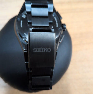 SEIKO ASTRON NEXTER NOVA TITANIUM GPS SOLAR RADIO WAVE BLACK & BLUE MEN WATCH SBXC121