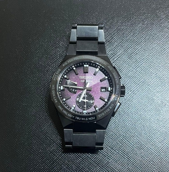 SEIKO ASTRON NEXTER 2ND COLLECTION 2022 SUPER NOVA BLACK & PURPLE MEN WATCH (500 LIMITED) SBXY055