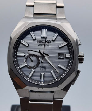 SEIKO ASTRON NEXTER DYNA 2023 GPS SOLAR RADIO WAVE SILVER MEN WATCH (1500 LIMITED) SBXD017