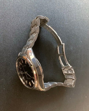 SEIKO PRESAGE PRESTIGE LINE SILVER & BLACK MEN WATCH (DISCONTINUED) SARX035