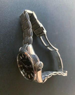 SEIKO PRESAGE PRESTIGE LINE SILVER & BLACK MEN WATCH (DISCONTINUED) SARX035