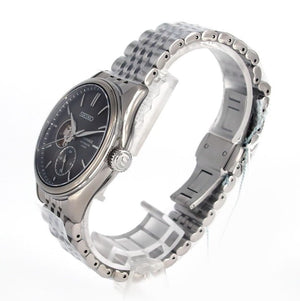 SEIKO PRESAGE CLASSIC SERIES MECHANICAL SILVER & BLACK MEN WATCH (DISCONTINUED) SARJ009