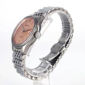 SEIKO PRESAGE CLASSIC SERIES SILVER & ARAIGAKI ORANGE COLOR MEN WATCH (DISCONTINUED) SARX125