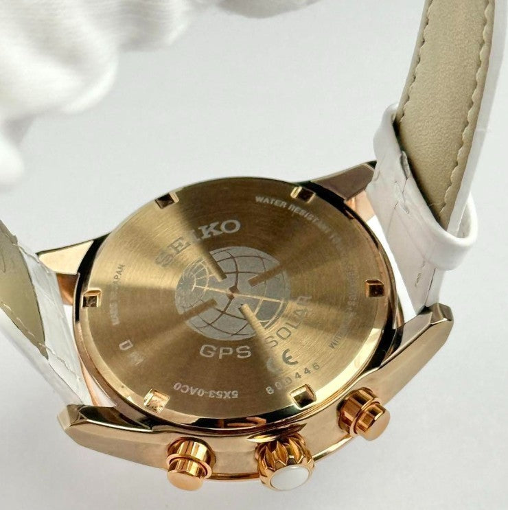 SEIKO ASTRON GPS TITANIUM SAPPHIRE GLASS WHITE MEN WATCH (DISCONTINUED) SBXC004