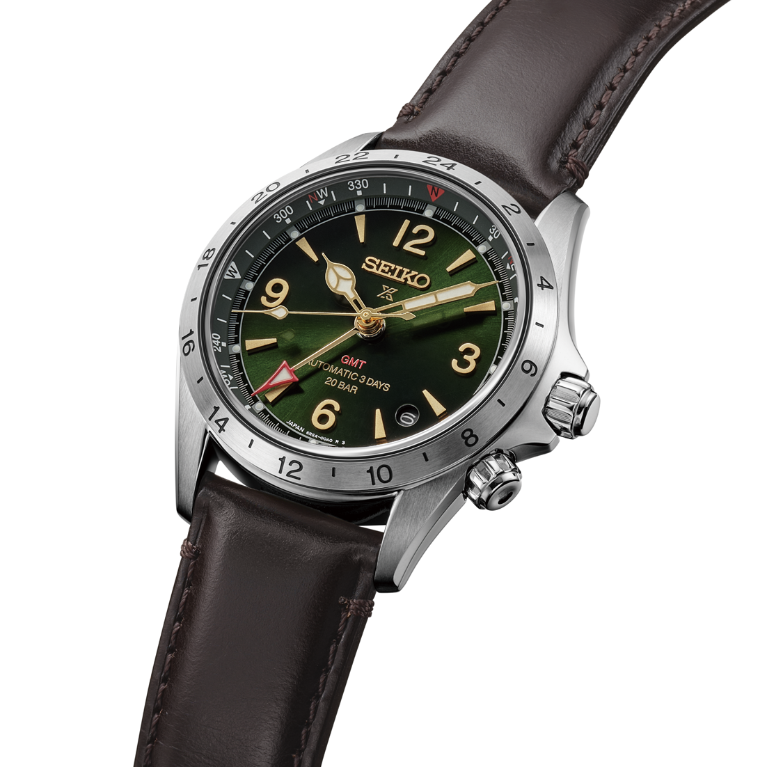 SEIKO PROSPEX ALPINIST MECHANICAL GMT 39.5 MM MEN WATCH HBC007J1