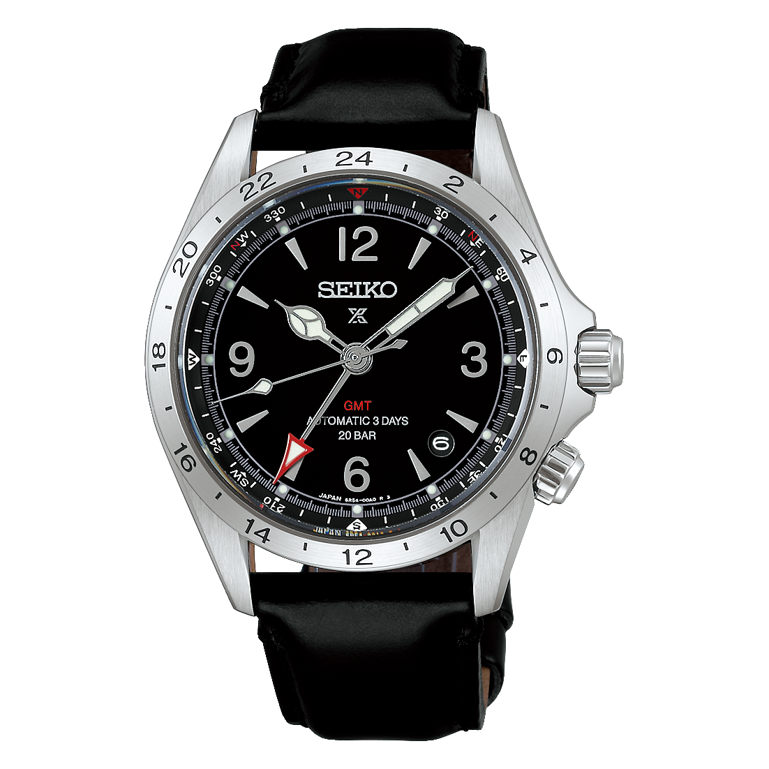 SEIKO PROSPEX ALPINIST GMT AUTOMATIC 39.5 MM MEN WATCH HBC009J