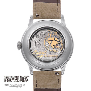 ORIENT BAMBINO AUTOMATIC PEANUTS COLLAB CREAM YELLOW MEN WATCH (150 LIMITED) RN-AC0M17G