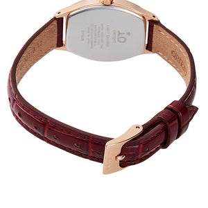 ORIENT IO NATURAL & PLAIN SOLAR BROWN LEATHER STRAP WOMEN WATCH RN-WG0014S