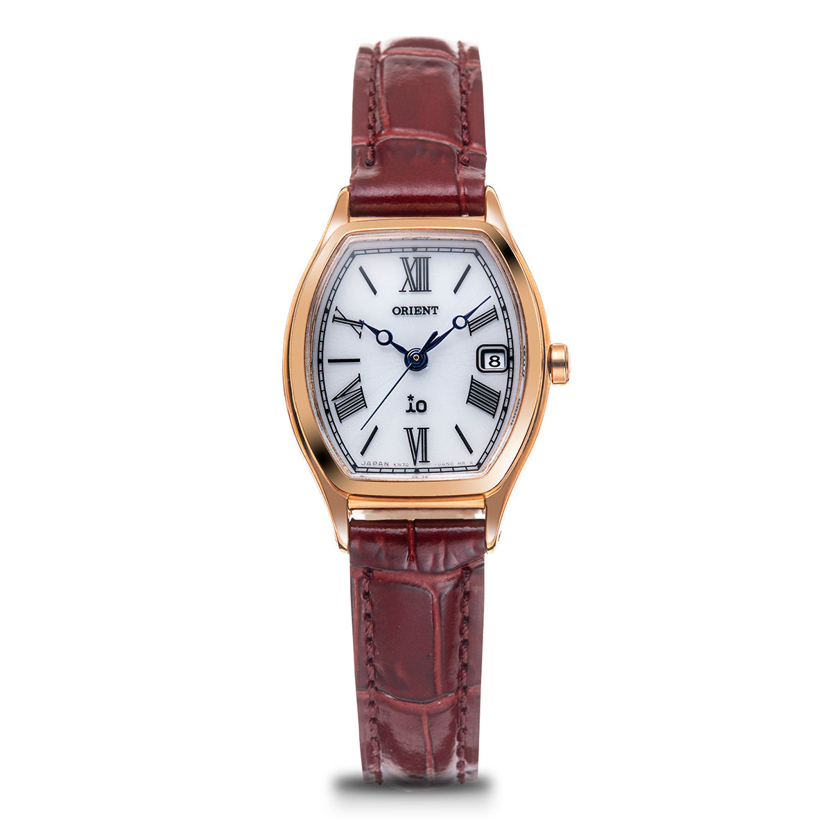 ORIENT IO NATURAL & PLAIN SOLAR BROWN LEATHER STRAP WOMEN WATCH RN-WG0014S