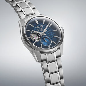 SEIKO PRESAGE SHARP EDGED SERIES PRESTIGE LINE OPEN HEART AUTOMATIC MEN WATCH SARJ003