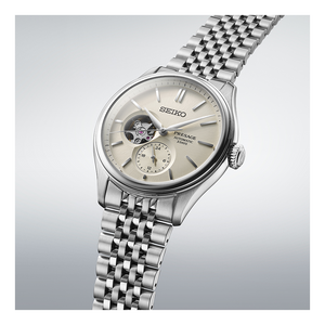 SEIKO PRESAGE CLASSIC SERIES MECHANICAL AUTOMATIC SILVER MEN WATCH SARJ007