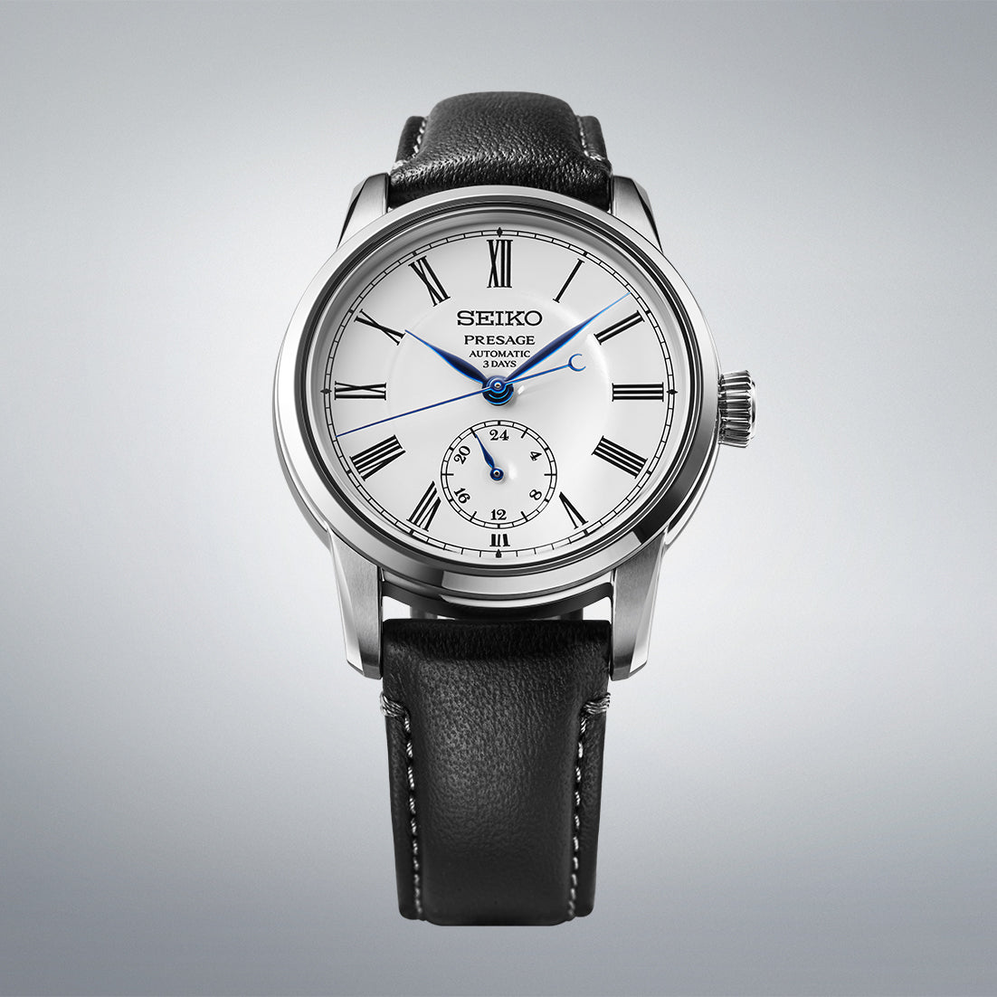 SEIKO PRESAGE CRAFTSMANSHIP AUTOMATIC LEATHER STRAP ENAMEL DIAL MEN WATCH SART009