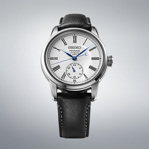SEIKO PRESAGE CRAFTSMANSHIP AUTOMATIC LEATHER STRAP ENAMEL DIAL MEN WATCH SART009