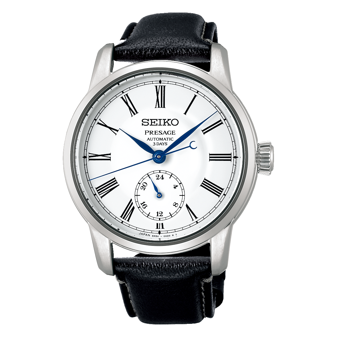 SEIKO PRESAGE CRAFTSMANSHIP AUTOMATIC LEATHER STRAP ENAMEL DIAL MEN WATCH SART009