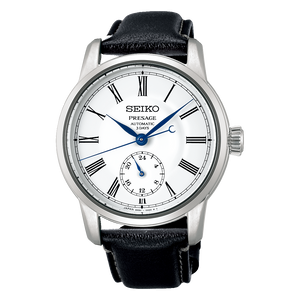 SEIKO PRESAGE CRAFTSMANSHIP AUTOMATIC LEATHER STRAP ENAMEL DIAL MEN WATCH SART009