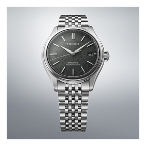 SEIKO PRESAGE CLASSIC SERIES AUTOMATIC SILVER & SENSAICHA COLOR MEN WATCH SARX123