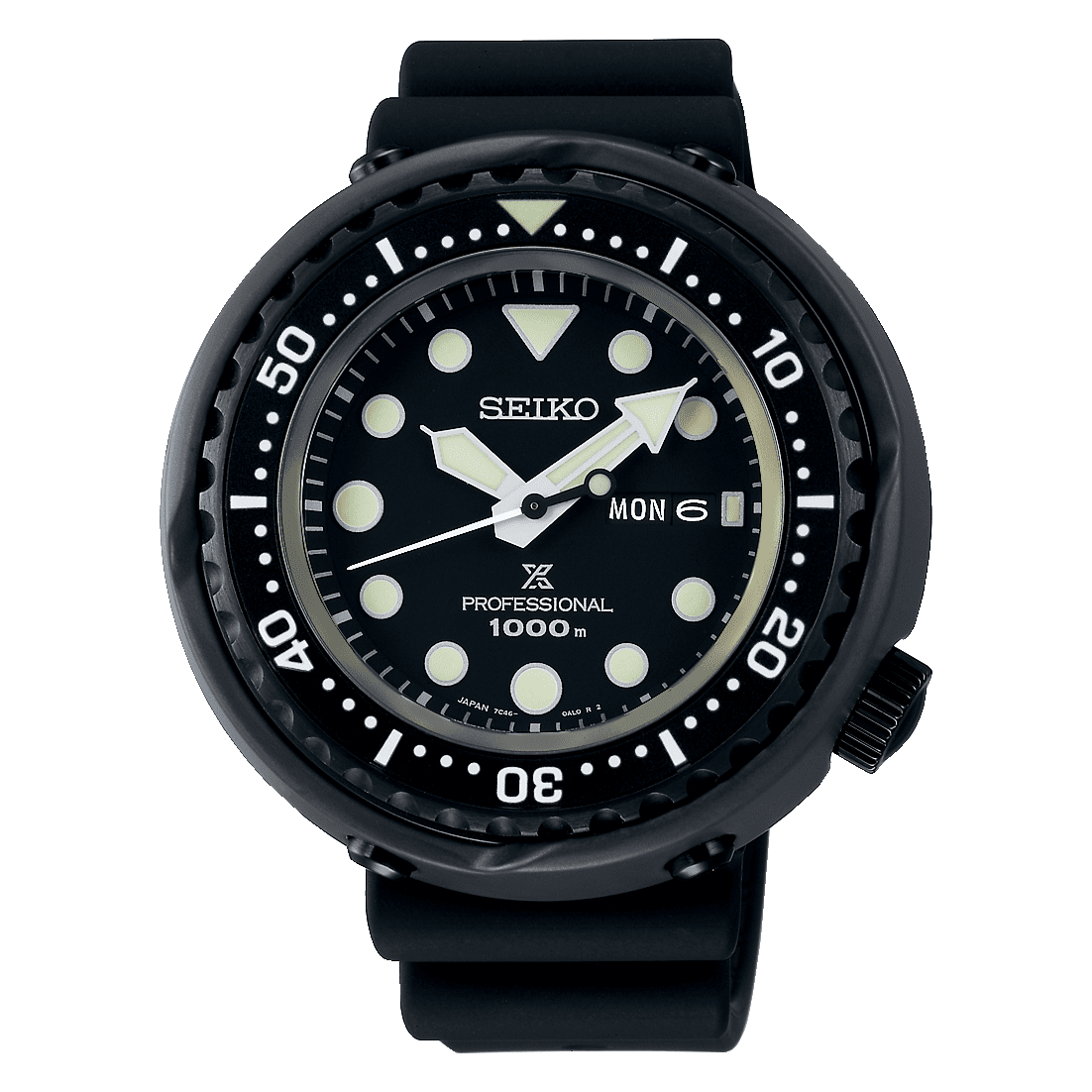 ROOK JAPAN:SEIKO PROSPEX MARINEMASTER PROFESSIONAL QUARTZ & SILICON BLACK MEN WATCH SBBN047,JDM Watch,Seiko Prospex