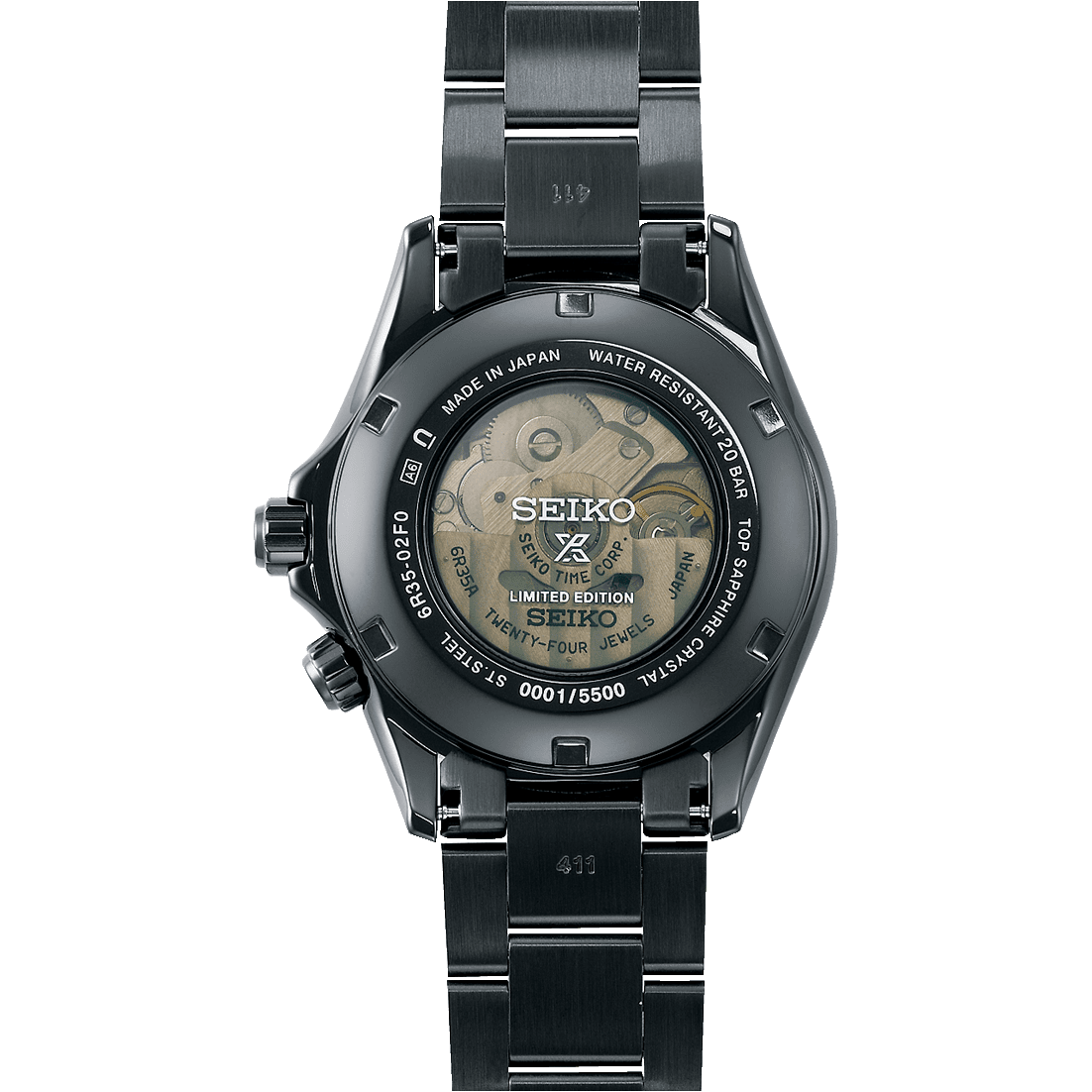 SEIKO PROSPEX THE BLACK SERIES ALPINIST MECHANICAL AUTOMATIC BLACK MEN WATCH SBDC185