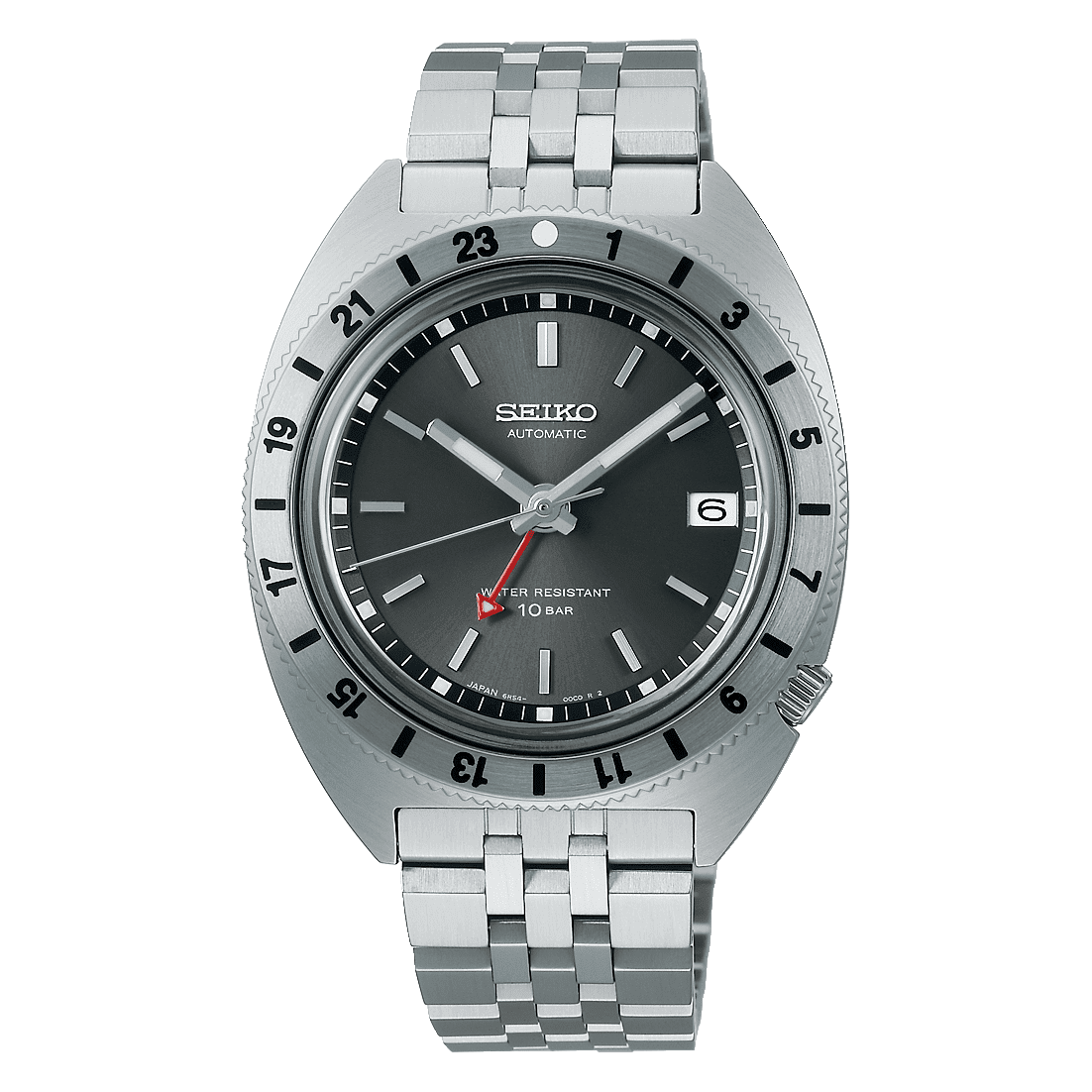 SEIKO PROSPEX NAVIGATOR TIMER MODEL SILVER MEN WATCH SBEJ015 