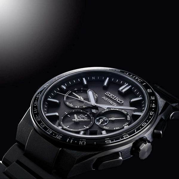 SEIKO ASTRON NEXTER GPS SOLAR RADIO WAVE TITANIUM BLACK MEN WATCH
