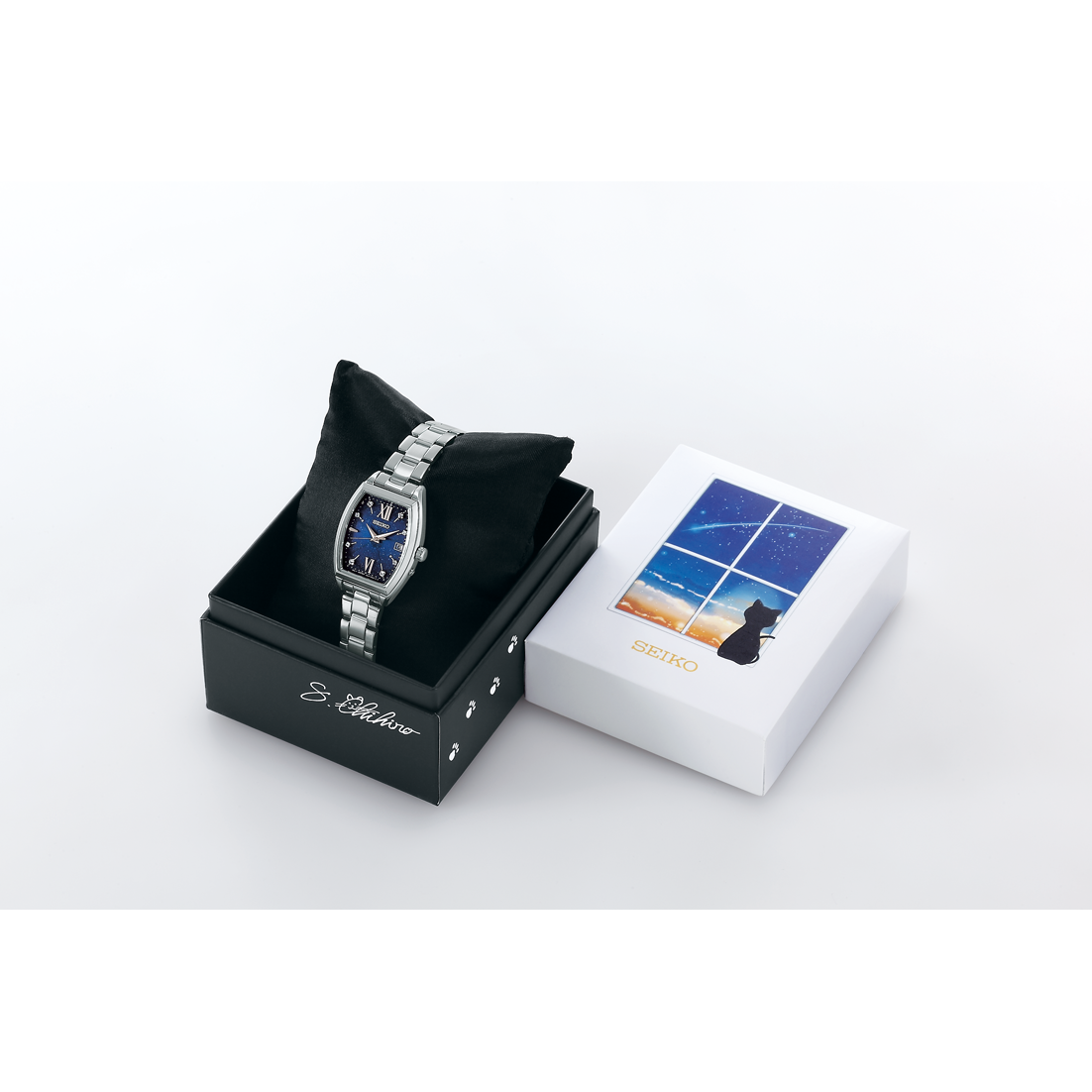 SEIKO SELECTION S SERIES TONNEAU-SHAPED SOLAR SPECIAL EDITION WOMEN WATCH SWFH123