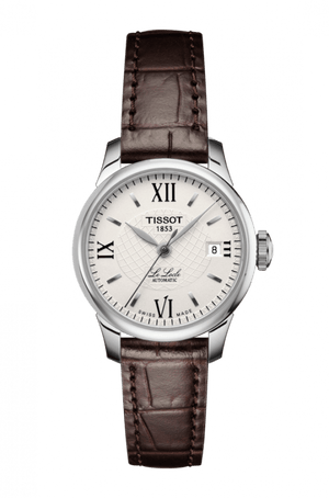 TISSOT LE LOCLE AUTOMATIC LADY BROWN LEATHER STRAP 25 MM WOMEN WATCH T41.1.113.77